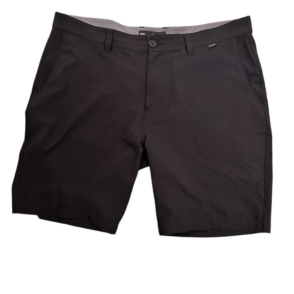 Travis Mathew Shorts Navy Golf Chino Performance Sports Activewear, size 38